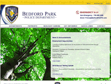 Tablet Screenshot of bedfordparkpd.com